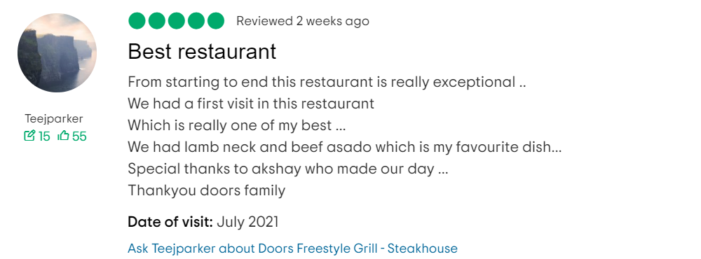 Tripadvisor Review 2